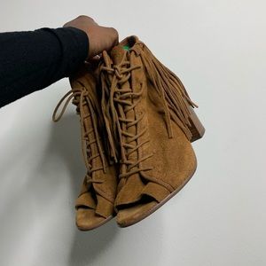 Steve Madden Peep toe ankle booties